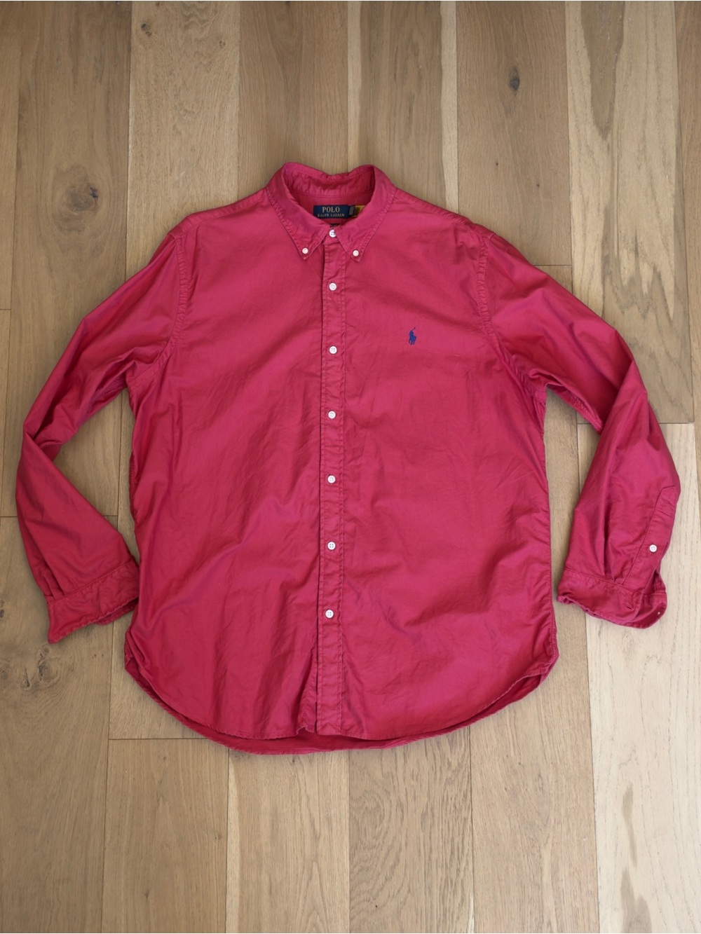 Polo Ralph Lauren Garment Dyed Oxford Button Down Shirt. Nantucket Red. Sz XL.